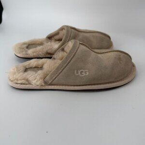 UGG SCUFF CHESTNUT SUEDE MOCCASIN SLIP ON SLIPPER Size 5